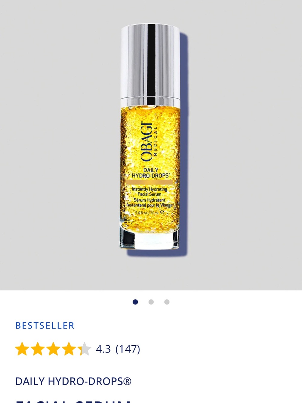 Obagi Daily Hydro-Drops® Instant Hydrating Facial Serum